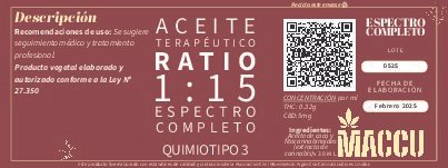 Aceite Terapeutico Quimiotipo 3