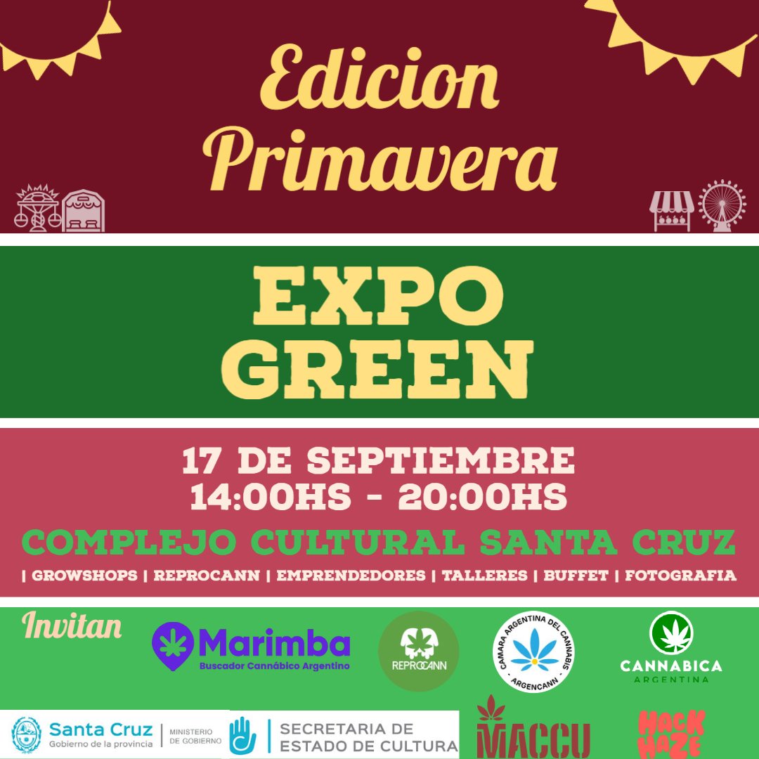 Flyer de la edición primavera de ExpoGreen realizada el 17 de septiembre de 2022